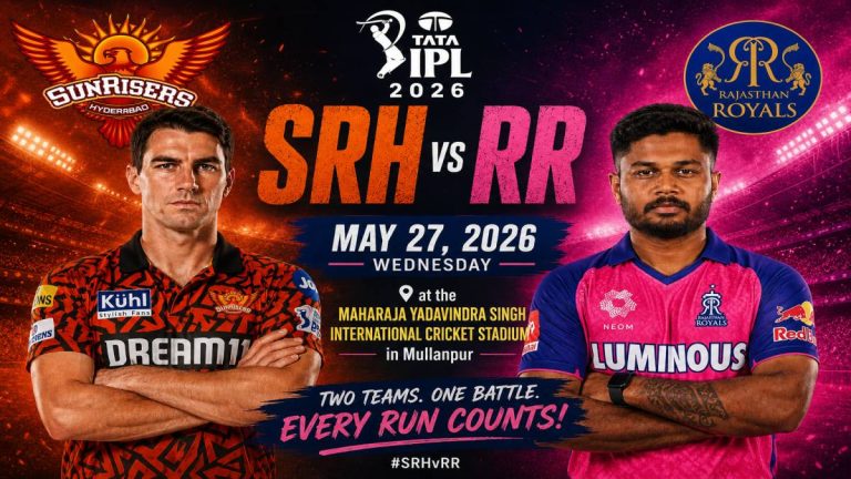 SRH vs RR playing 11 graphic IPL 2026 Eliminator Mullanpur