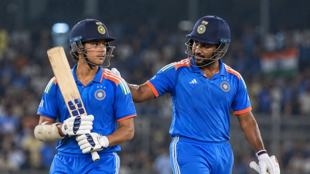 Sanju Samson and Vaibhav Sooryavanshi during India's T20I series against New Zealand, highlighting Samson's move to No. 3.