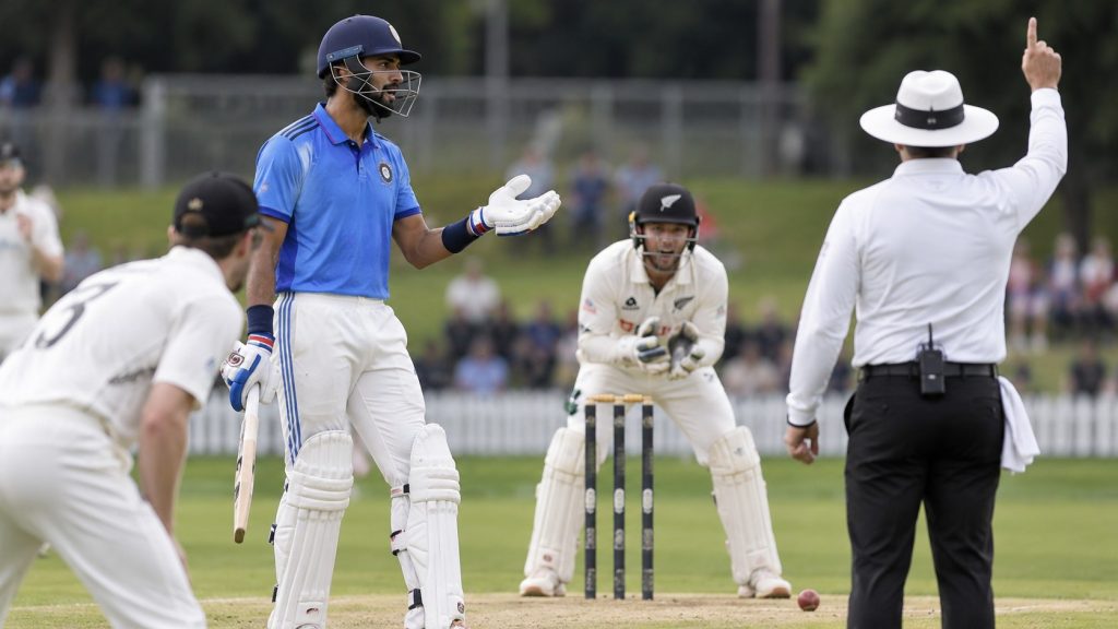 Devdutt Padikkal reacts after being dismissed for 199 against New Zealand A in an unofficial Test in Lincoln.
